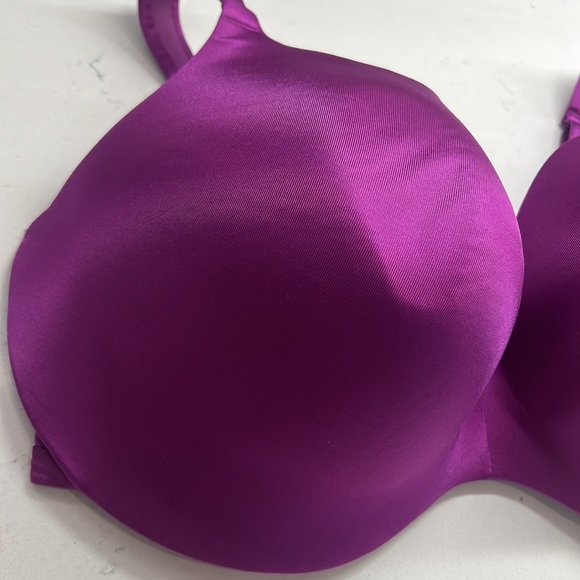 Cacique Purple Smooth Lightly  Lined Full Coverage Underwire Bra Size 44H - Picture 4 of 14
